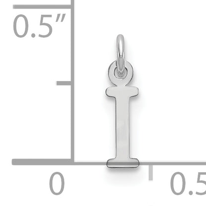 10K White Gold 10Kw Cutout Letter I Initial Charm