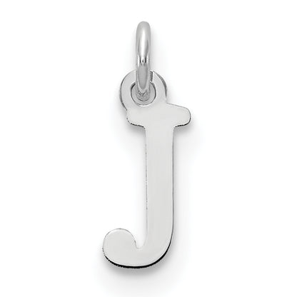 10K White Gold 10Kw Cutout Letter J Initial Charm