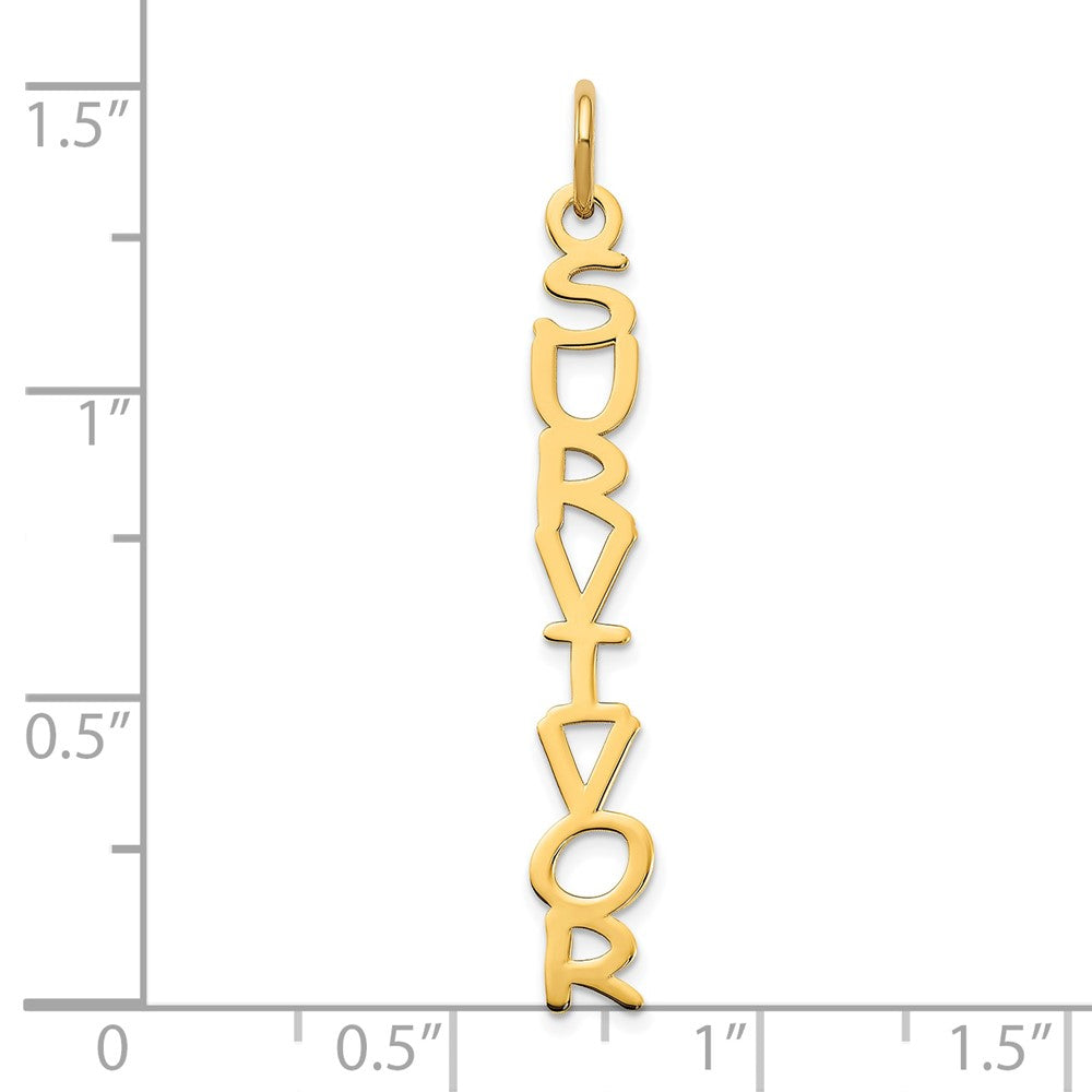 14K Yellow Gold Cosmic Sans Font Name Plate Charm