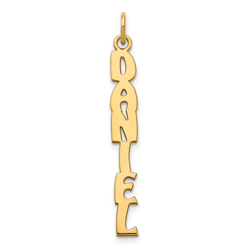 Gold Plated Sterling Silver/Gold Hobo Extra Font Name Plate Charm