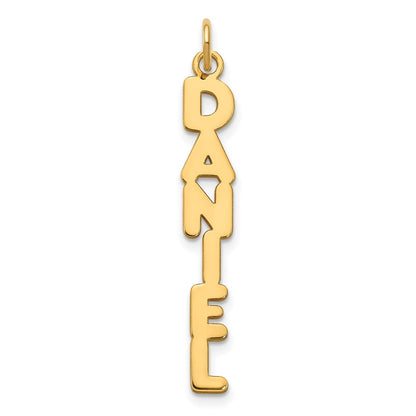 Gold Plated Sterling Silver/Gold Kimberly Font Name Plate Charm