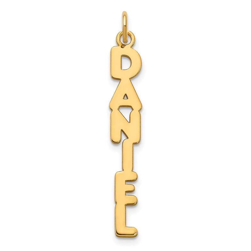 14K Yellow Gold Kimberly Font Name Plate Charm
