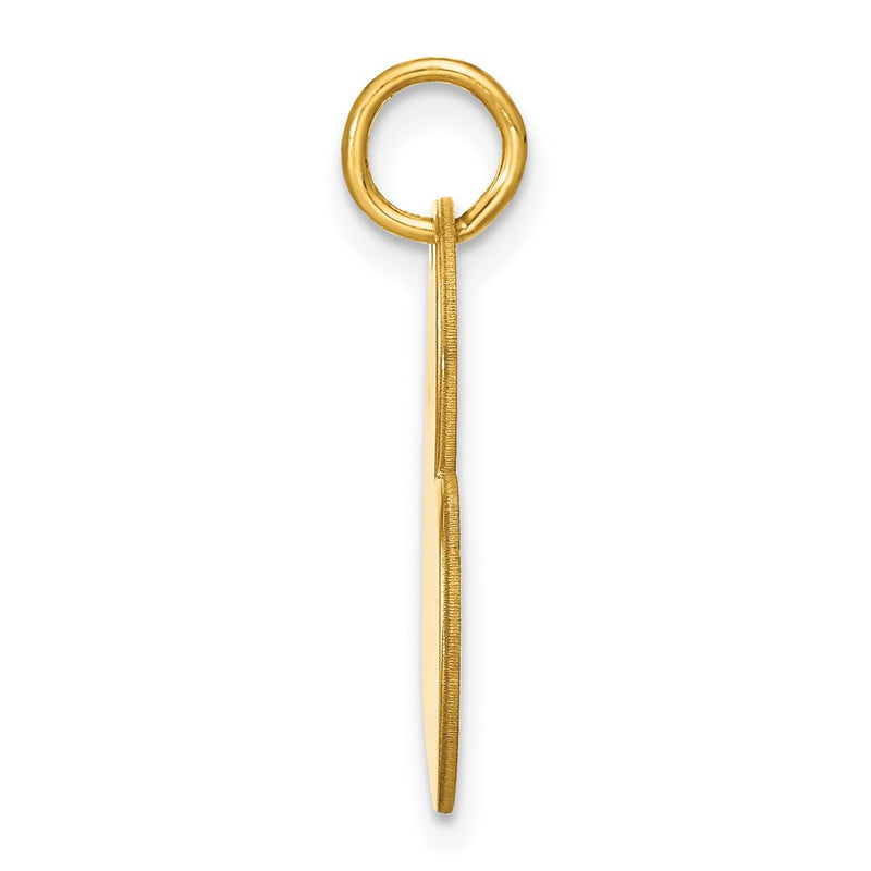 Gold Plated Sterling Silver/Gold Blank Heart Charm