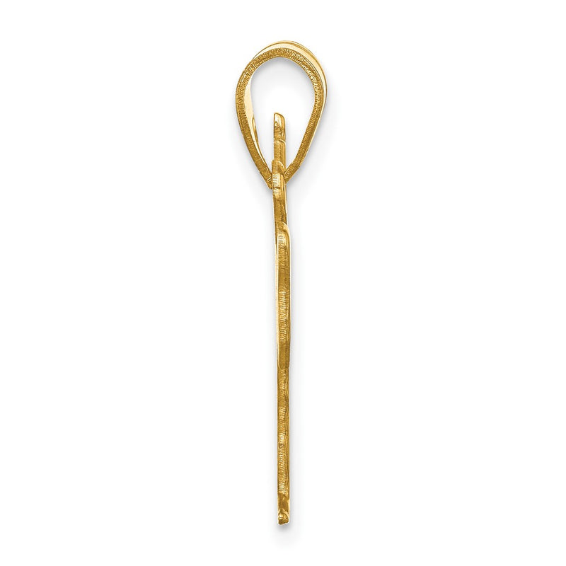 Gold Plated Sterling Silver/Gold Personalized Boy Karate Pendant