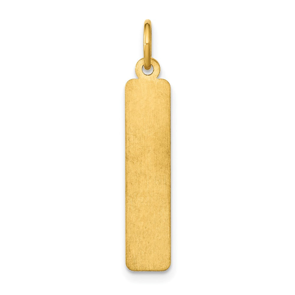 14K Yellow Gold Arial Black New Font Bar Charm