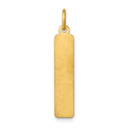 14K Yellow Gold Arial Black New Font Bar Charm
