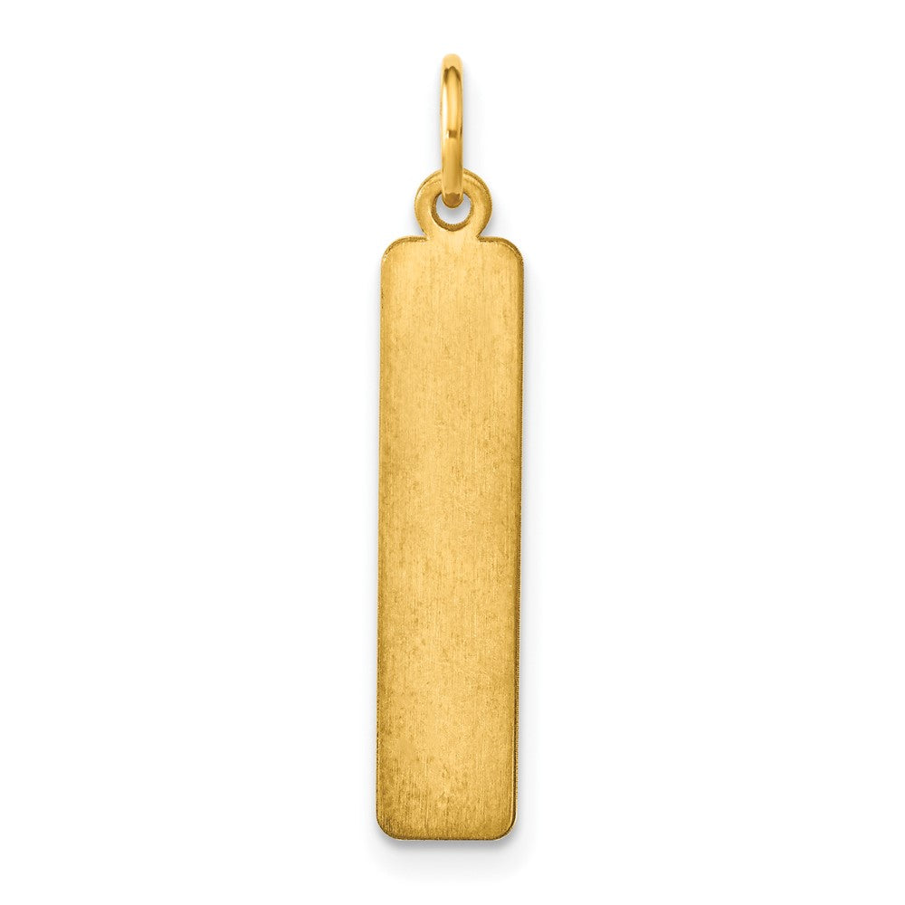 Gold Plated Sterling Silver/Gold Medium Blank Bar Charm