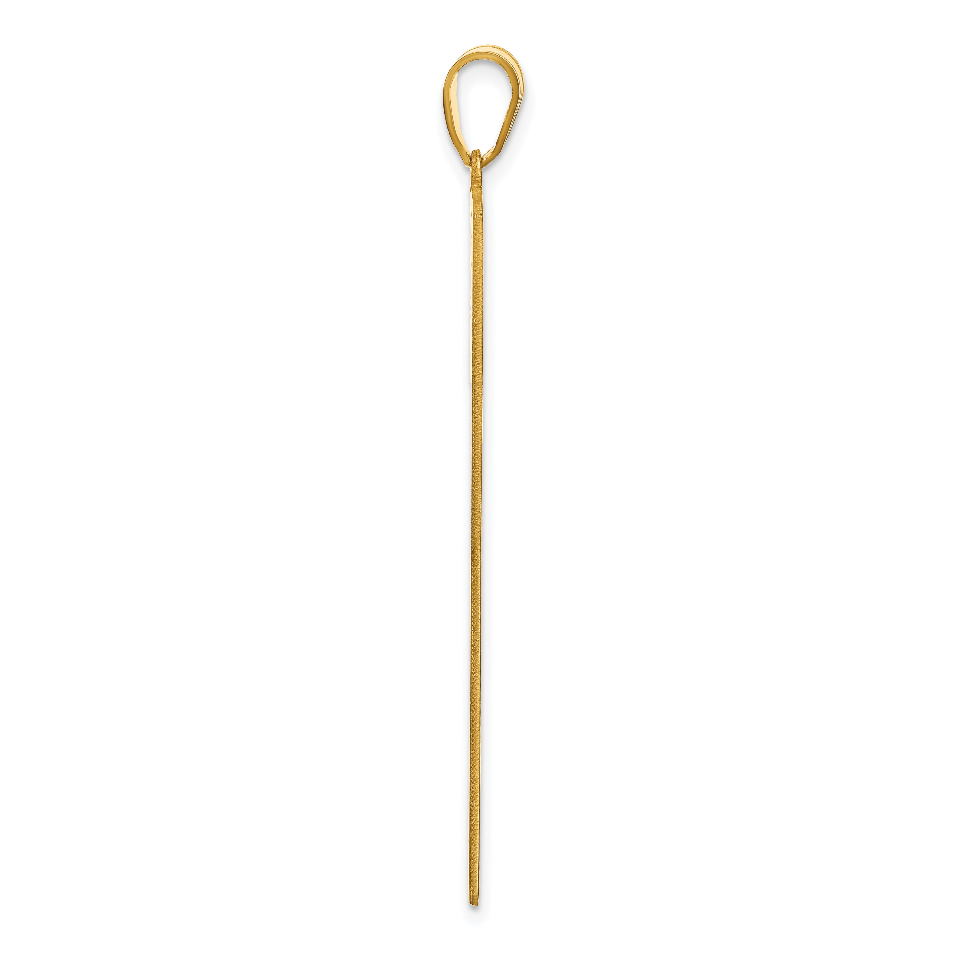 14K Yellow Gold 8 Name Family Pendant
