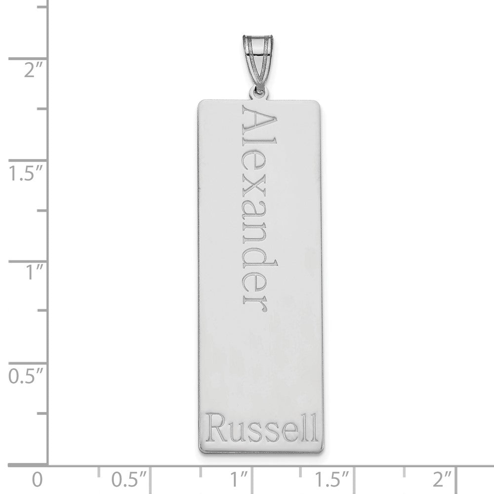 Sterling Silver Silver/Rhodium Plated 1 Name Family Pendant