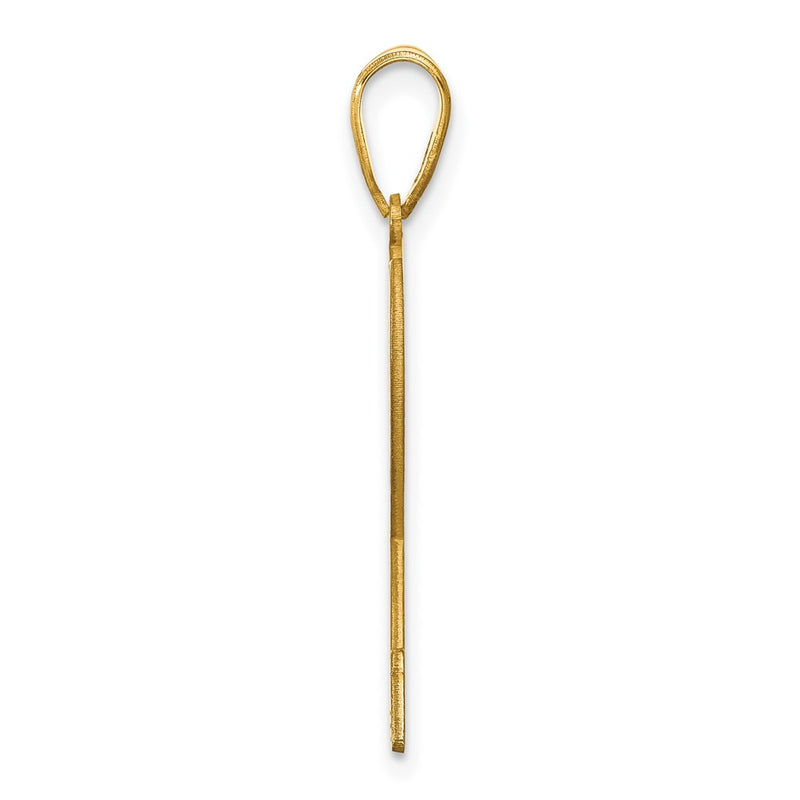 Gold Plated Sterling Silver/Gold Personalized Tennis Pendant