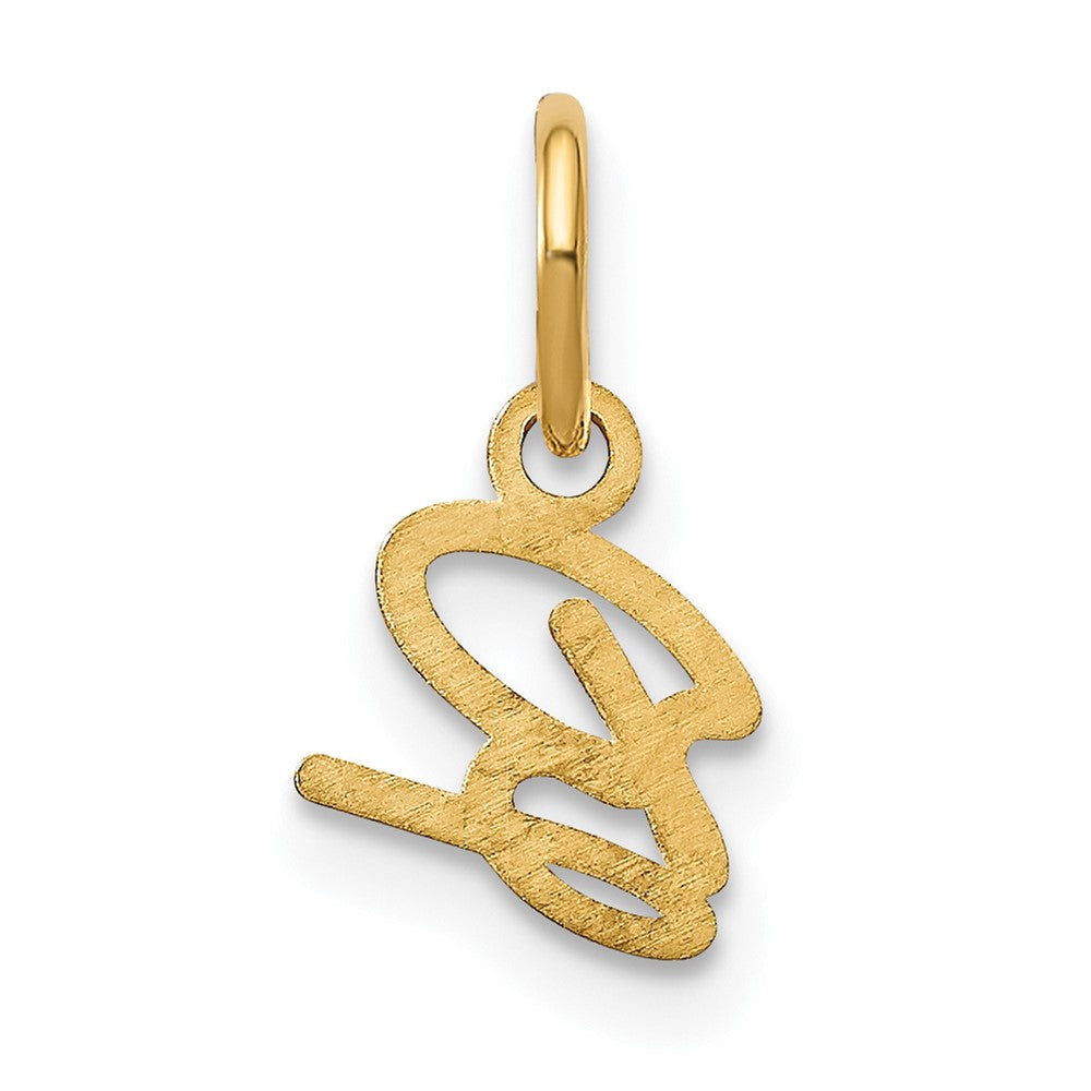 14k Yellow Gold 14KY Upper case Letter B Initial Charm