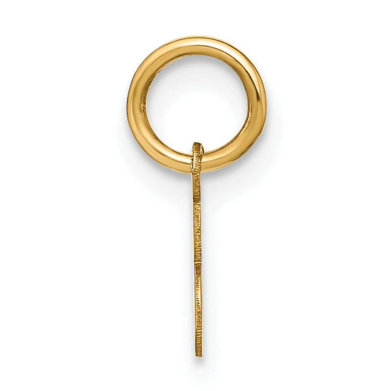 14k Yellow Gold 14KY Upper case Letter E Initial Charm