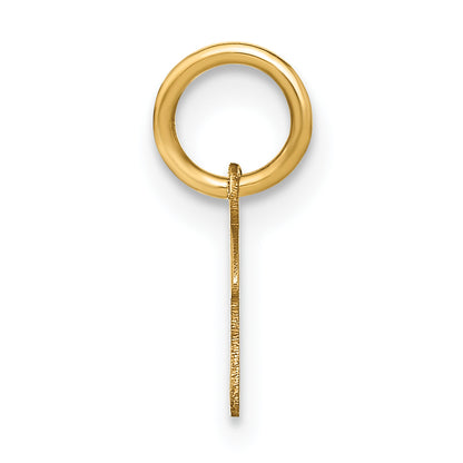 14k Yellow Gold 14KY Upper case Letter F Initial Charm