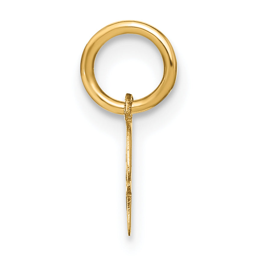 14k Yellow Gold 14KY Upper case Letter H Initial Charm