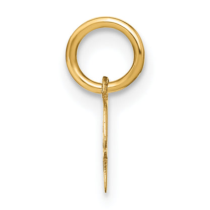 14k Yellow Gold 14KY Upper case Letter H Initial Charm