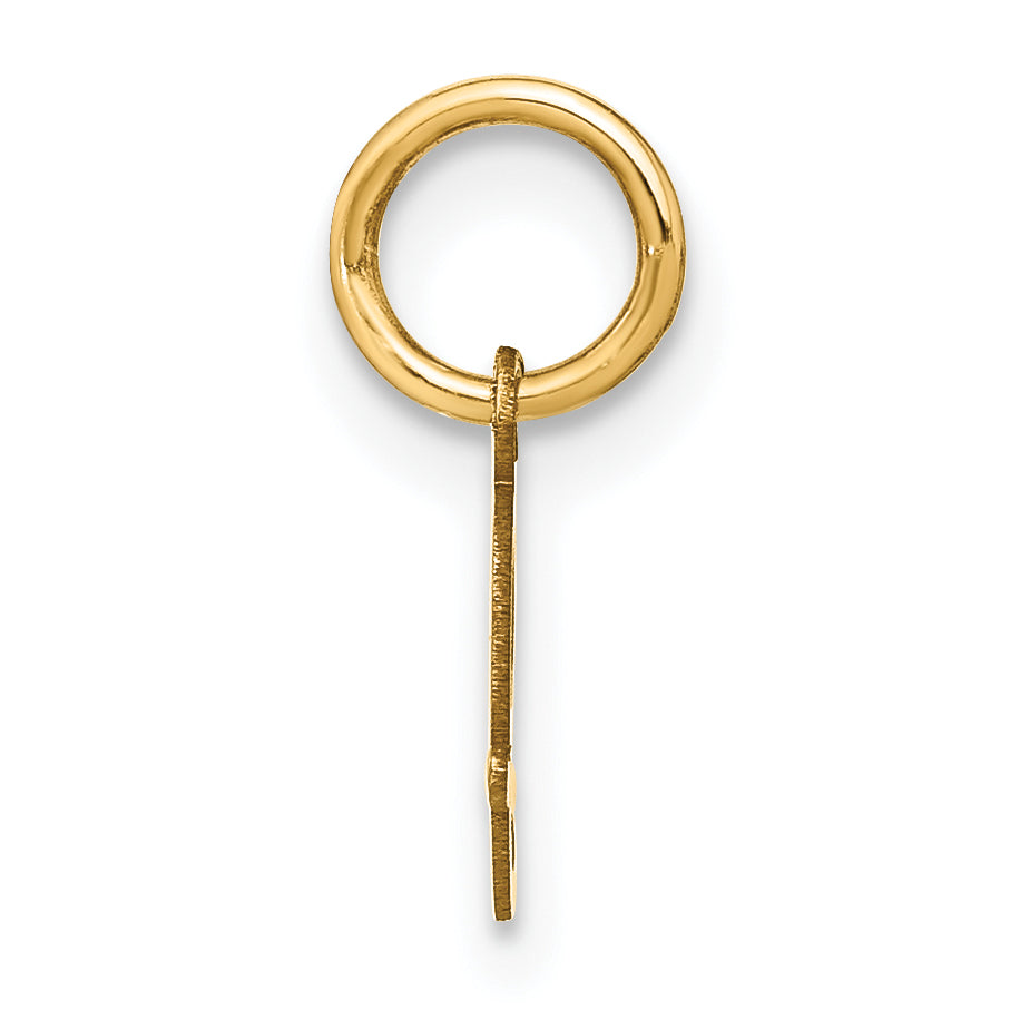 14k Yellow Gold 14KY Upper case Letter J Initial Charm