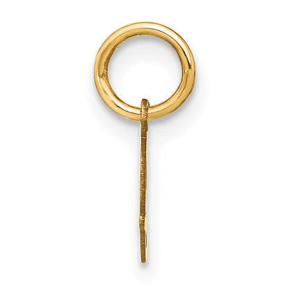 14k Yellow Gold 14KY Upper case Letter J Initial Charm