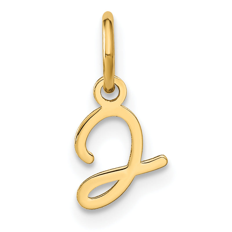 14k Yellow Gold 14KY Upper case Letter J Initial Charm