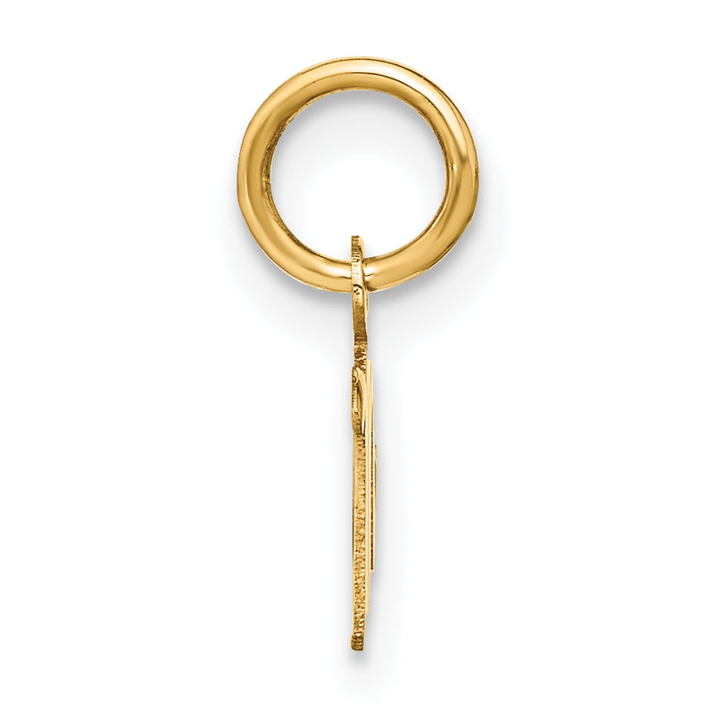 14k Yellow Gold 14KY Upper case Letter M Initial Charm