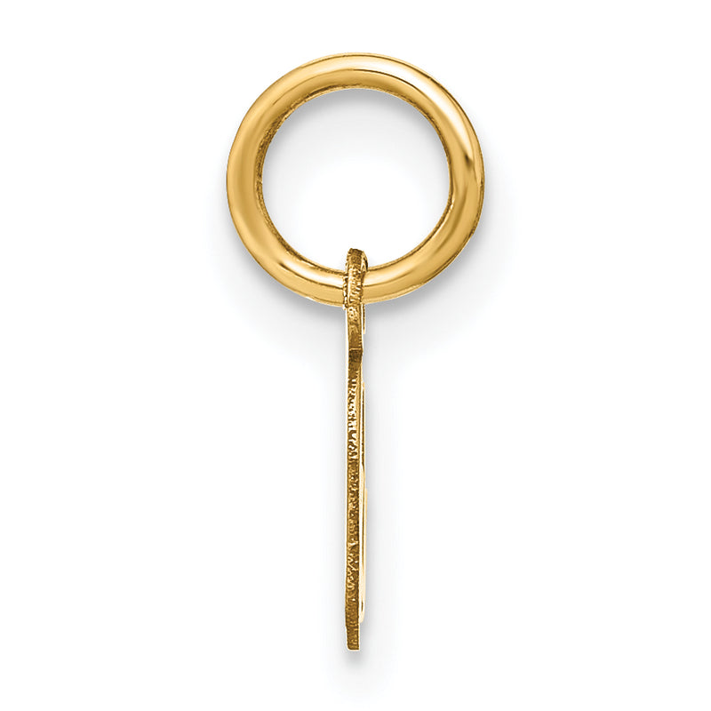 14k Yellow Gold 14KY Upper case Letter O Initial Charm