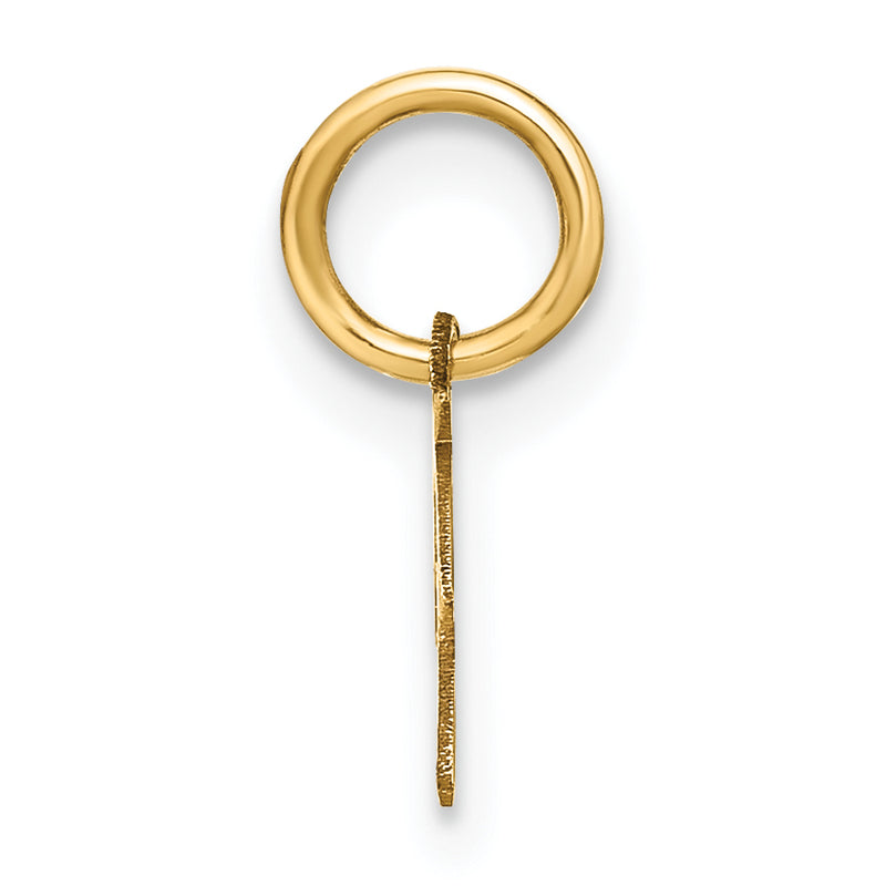 14k Yellow Gold 14KY Upper case Letter P Initial Charm