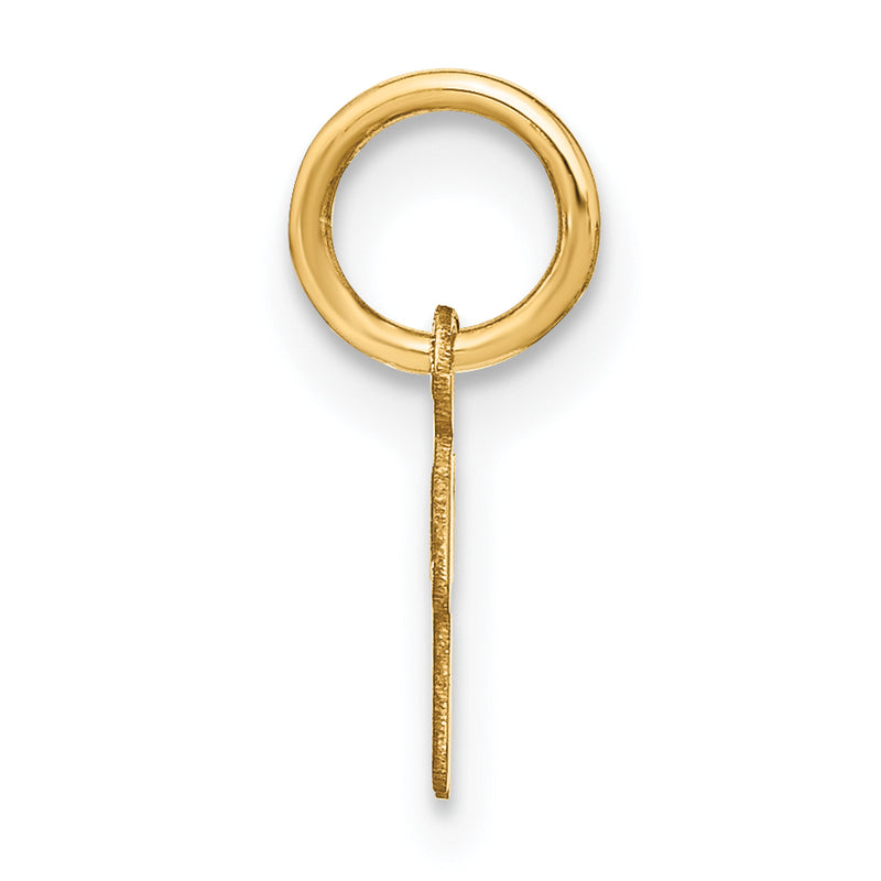 14k Yellow Gold 14KY Upper case Letter R Initial Charm