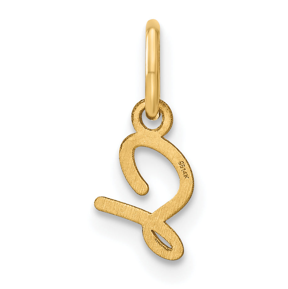 14k Yellow Gold 14KY Upper case Letter S Initial Charm