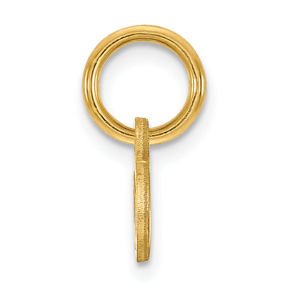 14k Yellow Gold 14KY Lower case Letter A Initial Charm