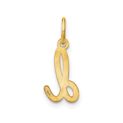 14k Yellow Gold 14KY Lower case Letter D Initial Charm