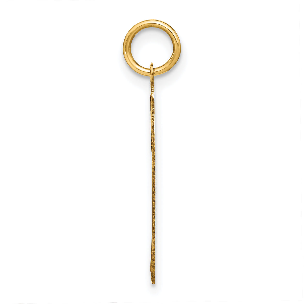 14k Yellow Gold 14KY Lower case Letter F Initial Charm