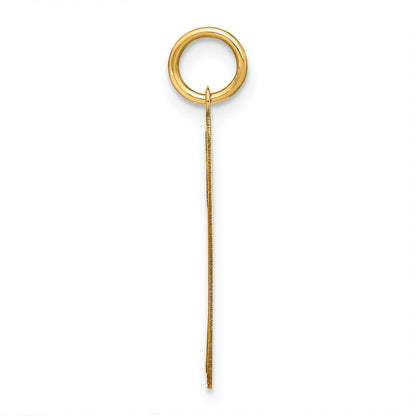 14k Yellow Gold 14KY Lower case Letter F Initial Charm