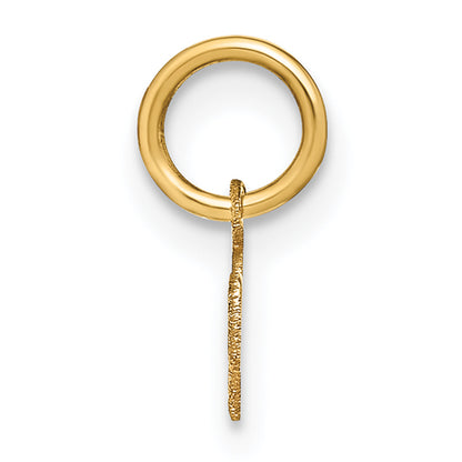 14k Yellow Gold 14KY Lower case Letter M Initial Charm