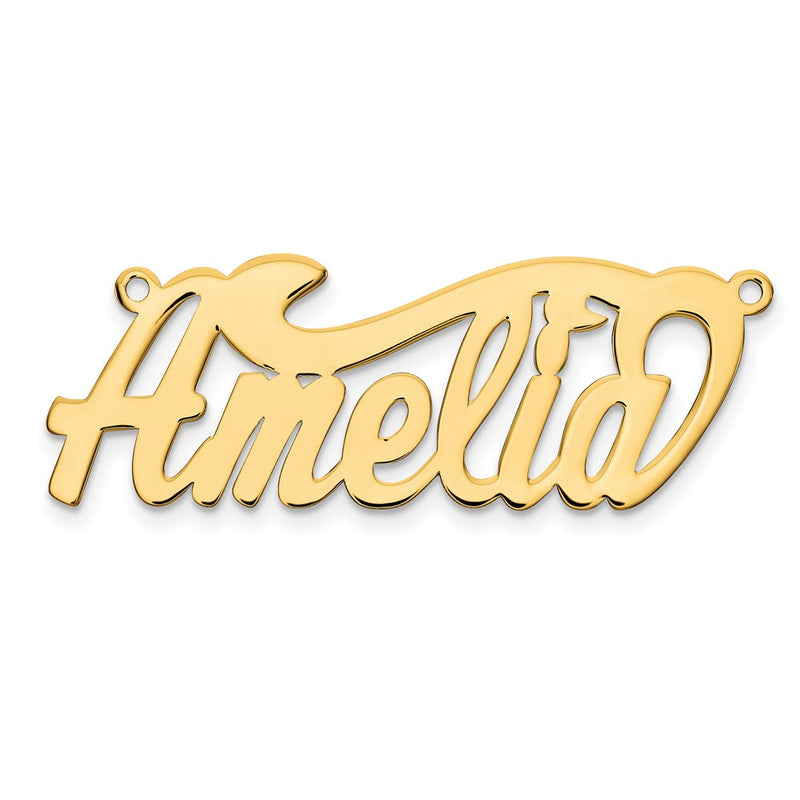 14k Yellow Gold 14k Yellow Gold  Polished Name Plate