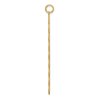 14K Yellow Gold 9 Letter Bubble Pendant