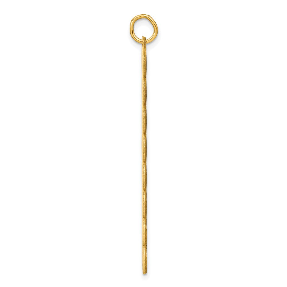 Gold Plated Sterling Silver/Gold 8 Letter Bubble Pendant