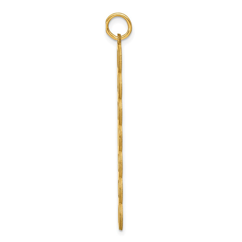 Gold Plated Sterling Silver/Gold 7 Letter Bubble Pendant