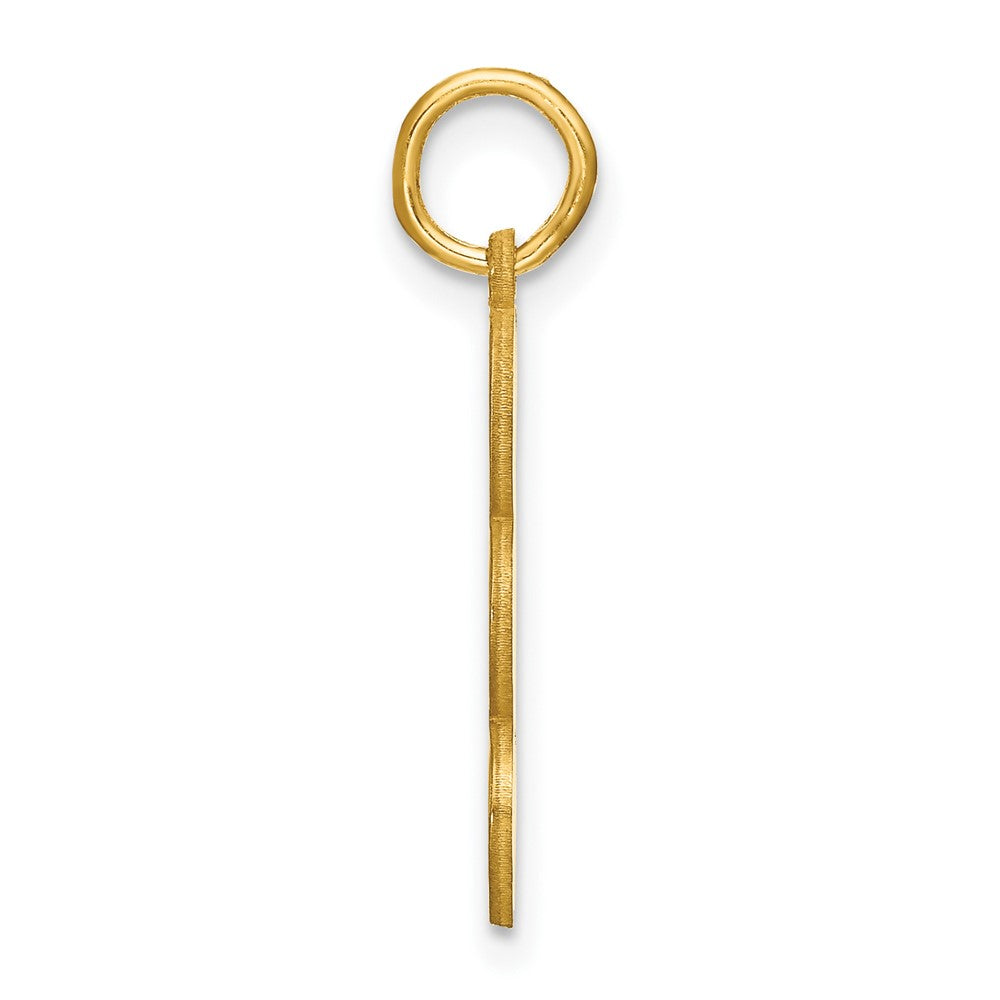 Gold Plated Sterling Silver/Gold 3 Letter Bubble Pendant