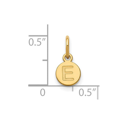 Gold Plated Sterling Silver/Gold 1 Letter Bubble Pendant