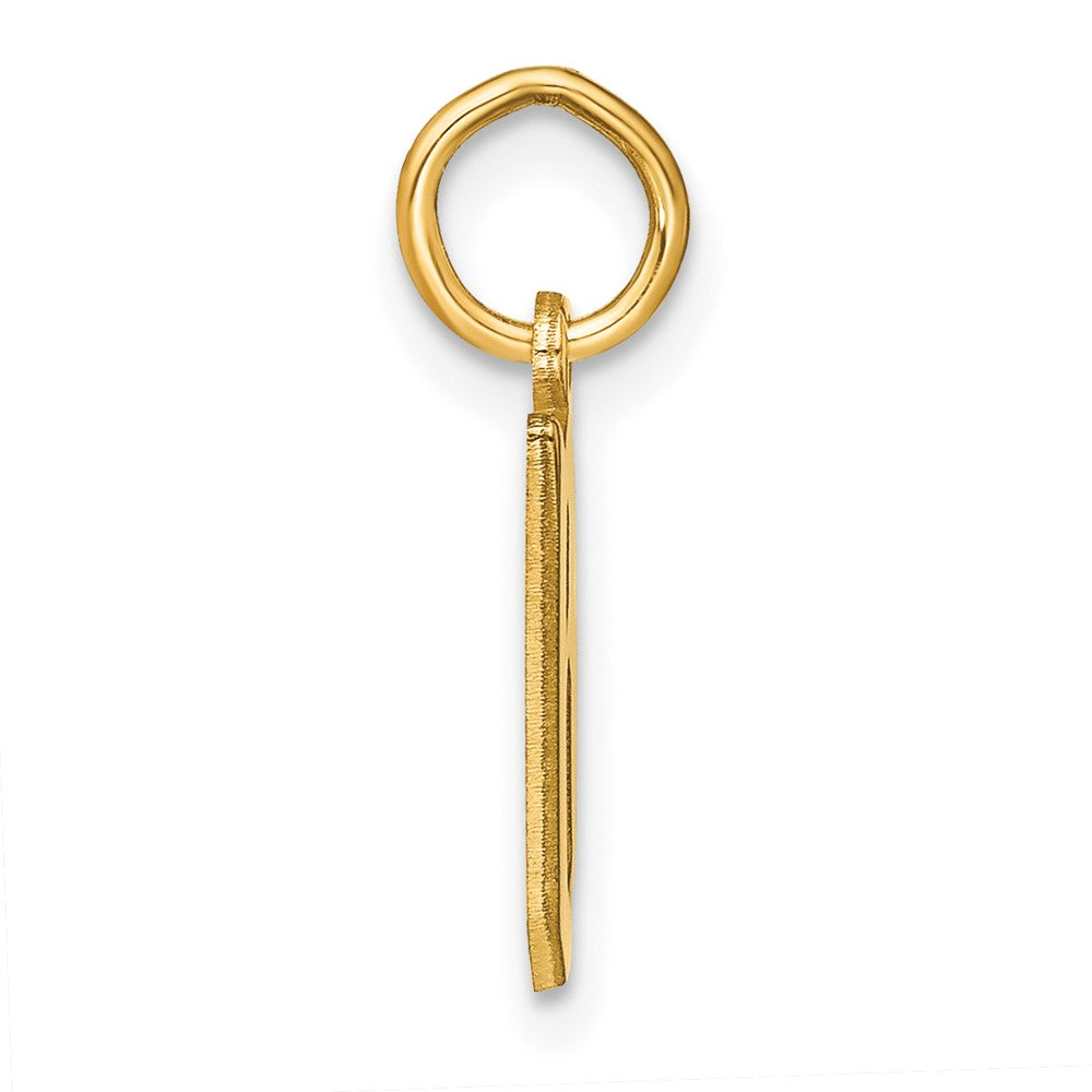 14k Yellow Gold 14KY Letter B Initial Pendant