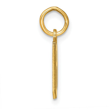 14k Yellow Gold 14KY Letter B Initial Pendant