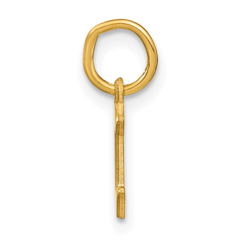 14k Yellow Gold 14KY Letter C Initial Pendant