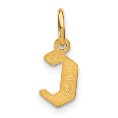 14k Yellow Gold 14KY Letter C Initial Pendant