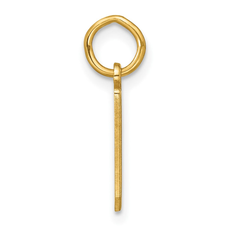 14k Yellow Gold 14KY Letter D Initial Pendant