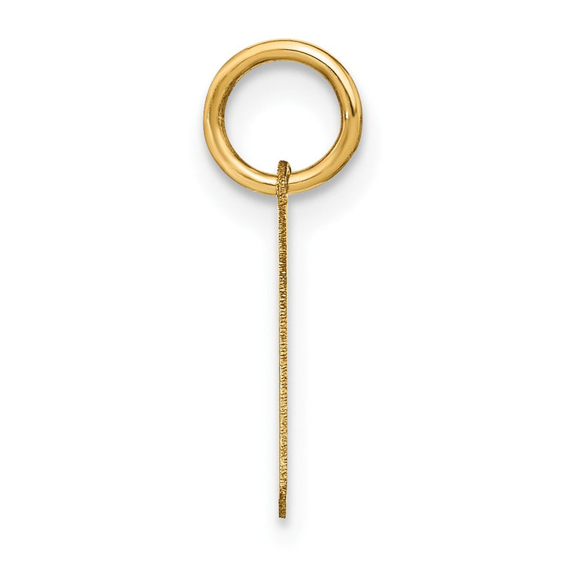 14k Yellow Gold 14KY Letter H Initial Pendant