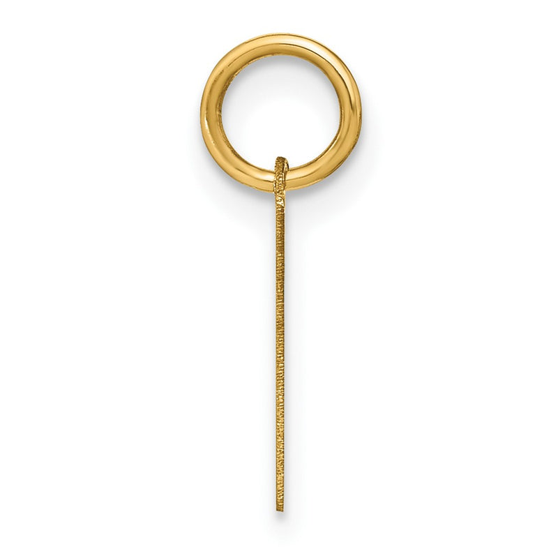 14k Yellow Gold 14KY Letter L Initial Pendant