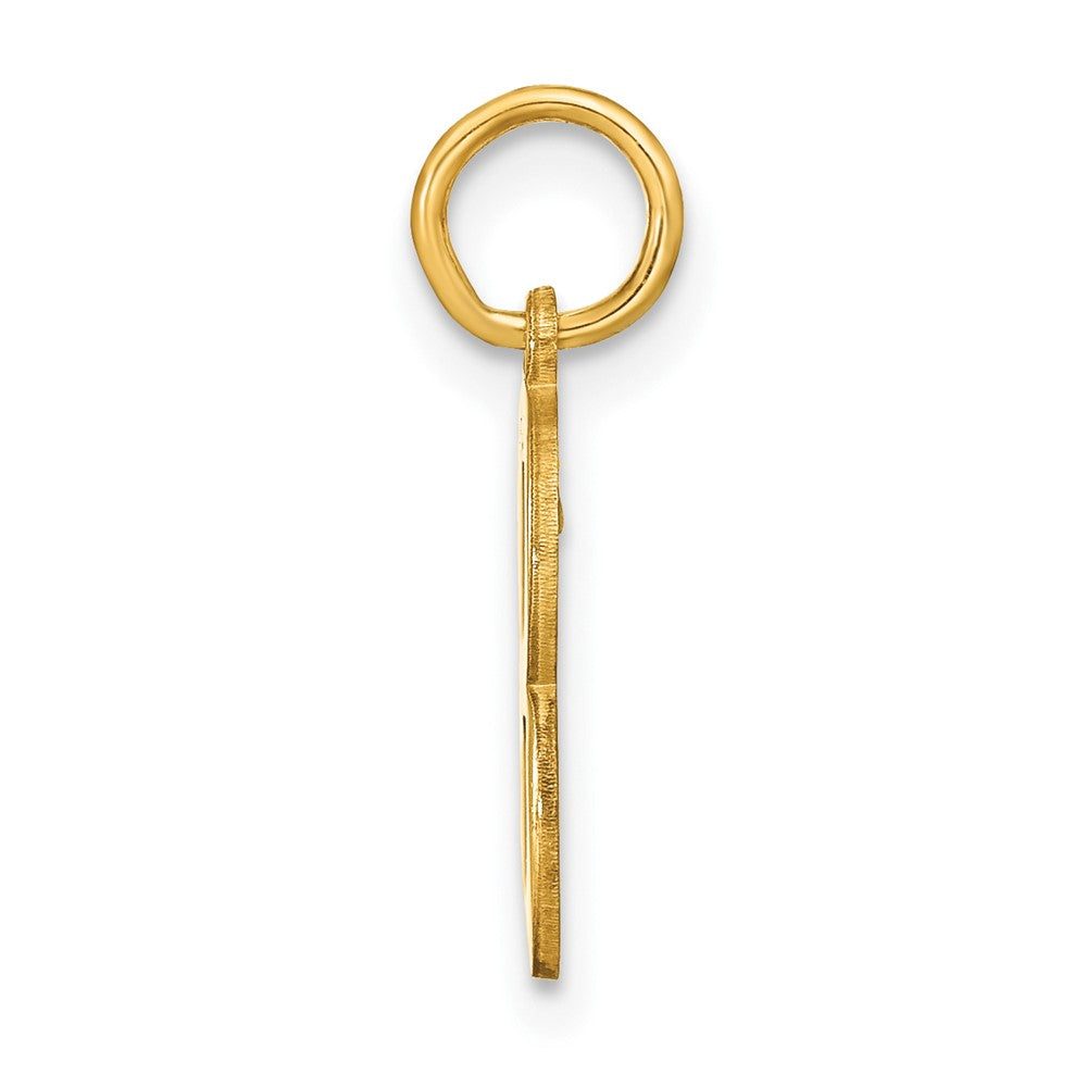 14k Yellow Gold 14ky Letter B Initial Pendant