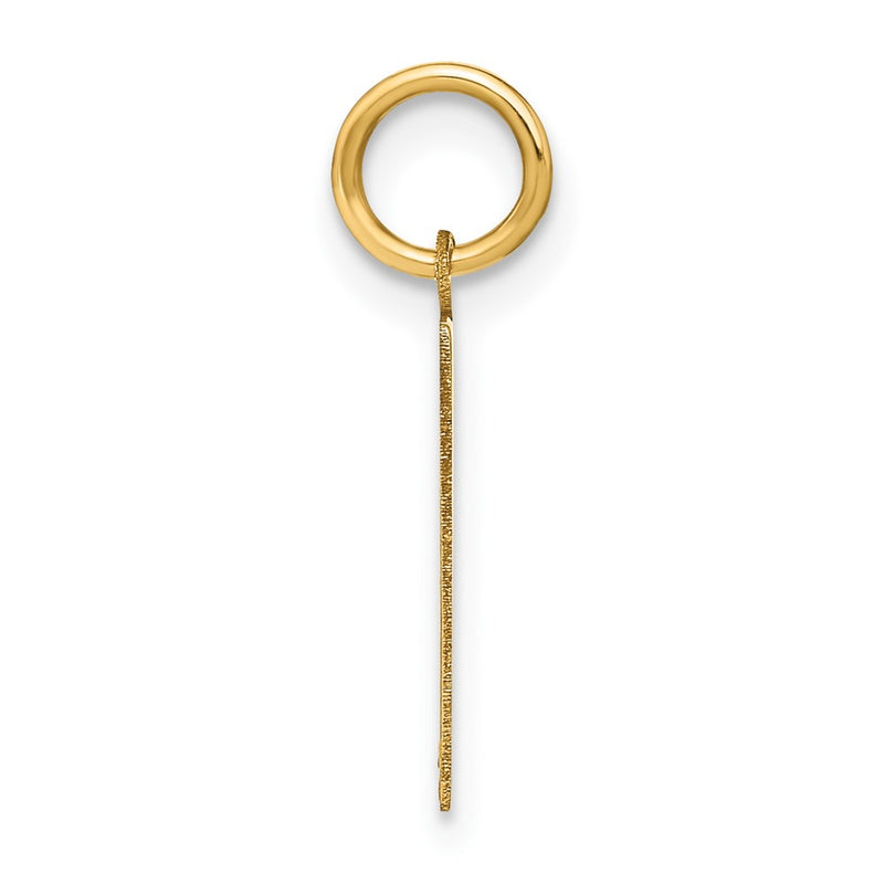 14k Yellow Gold 14ky Letter H Initial Pendant