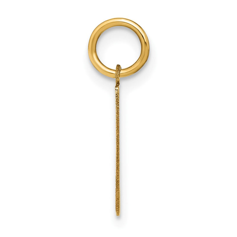 14k Yellow Gold 14ky Letter L Initial Pendant