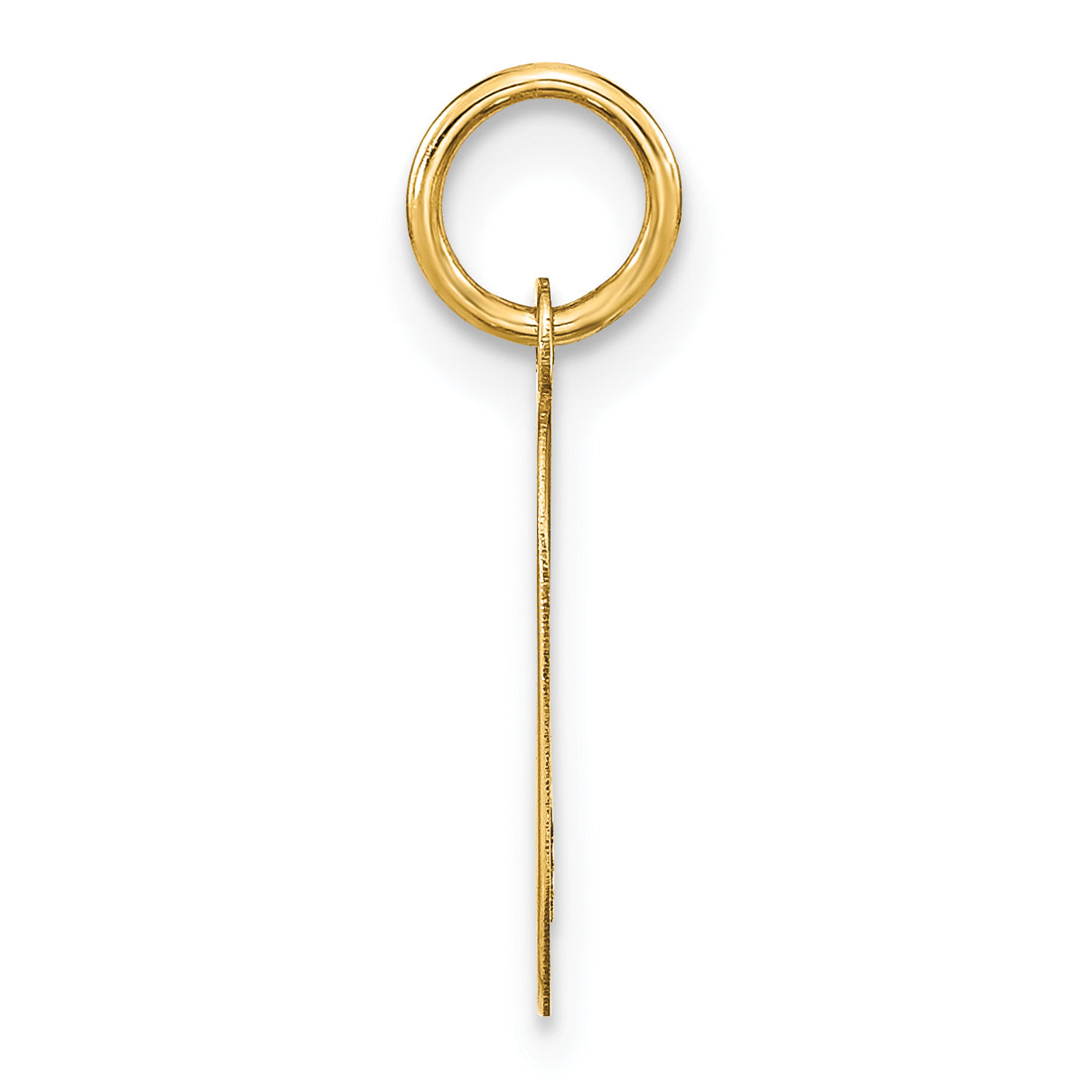 14k Yellow Gold 14ky Letter O Initial Pendant