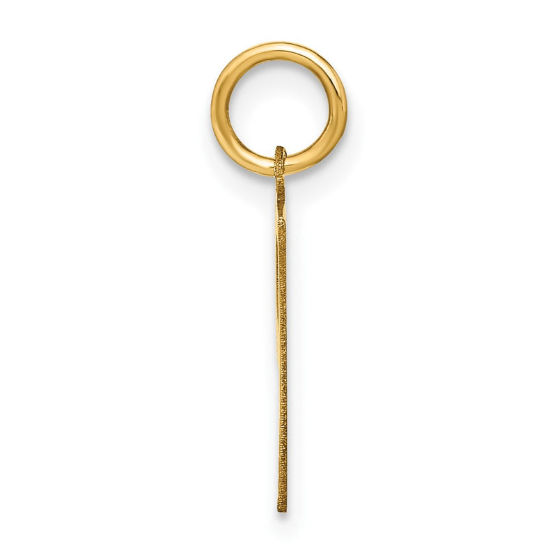 14k Yellow Gold 14ky Letter P Initial Pendant